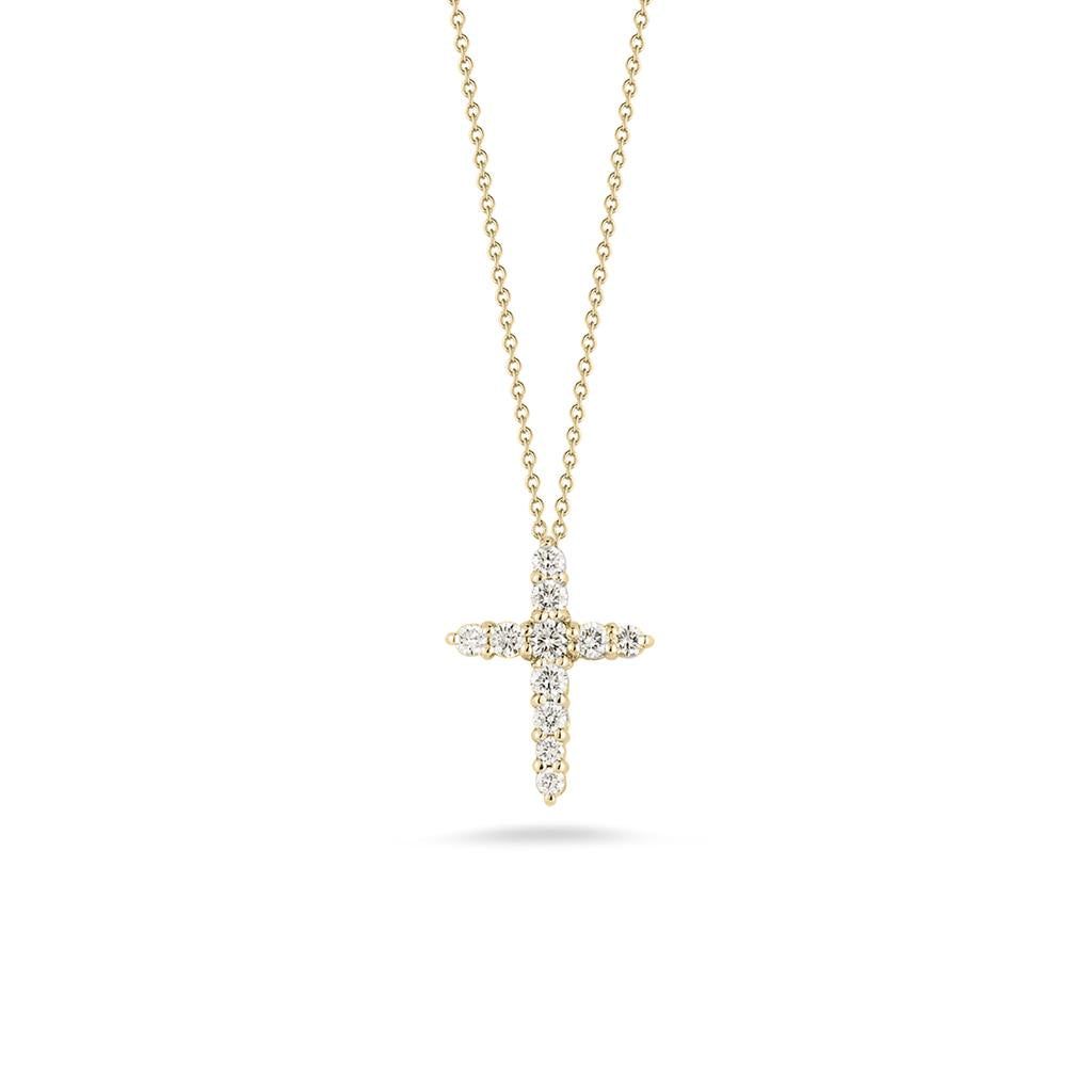 Roberto Coin 18K Yellow Gold Roberto Coin Diamond Cross Pendant Pendants