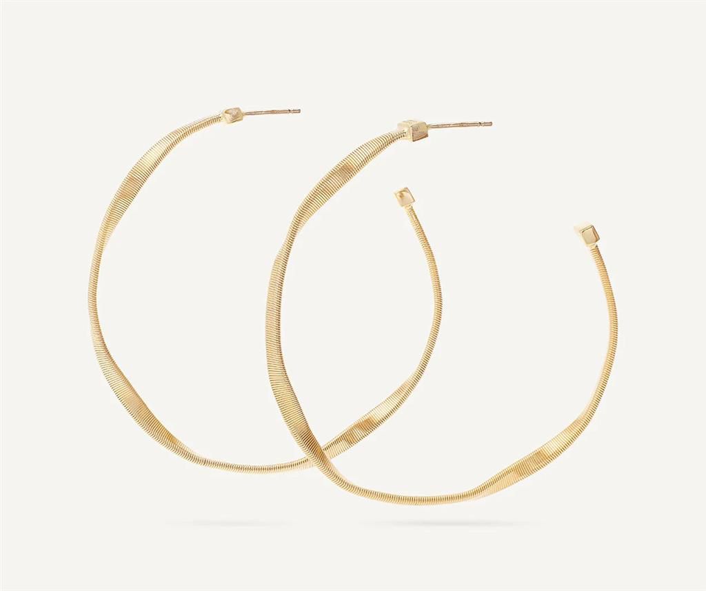 Marco Bicego 18K Yellow Gold Marco Bicego Twisted Medium Hoops Earrings