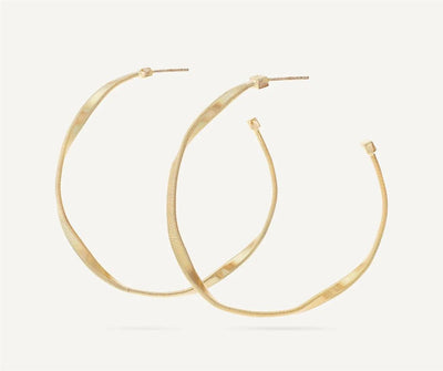 Marco Bicego 18K Yellow Gold Marco Bicego Twisted Medium Hoops Earrings