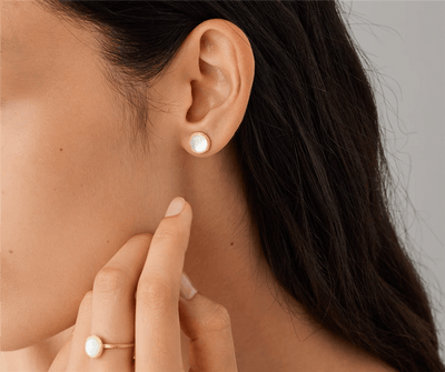 Marco Bicego 18K Yellow Gold Marco Bicego Mother of Pearl Stud Earrings Earrings