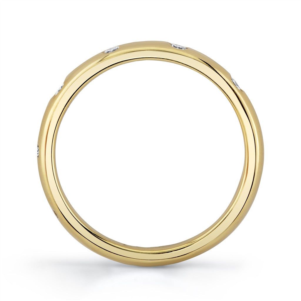 Emerson Fine Jewelry 18K Yellow Gold Nova Flush Set Half Eternity Diamond Band | Emerson Fine Jewelry Rings - Women's