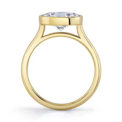 Emerson Fine Jewelry 18K Yellow Gold Rea Oval East-West Diamond Engagement Ring Engagement Rings