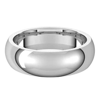 Emerson Fine Jewelry Platinum Emerson Fine Jewelry Half Round Wedding Band Rings - Men's