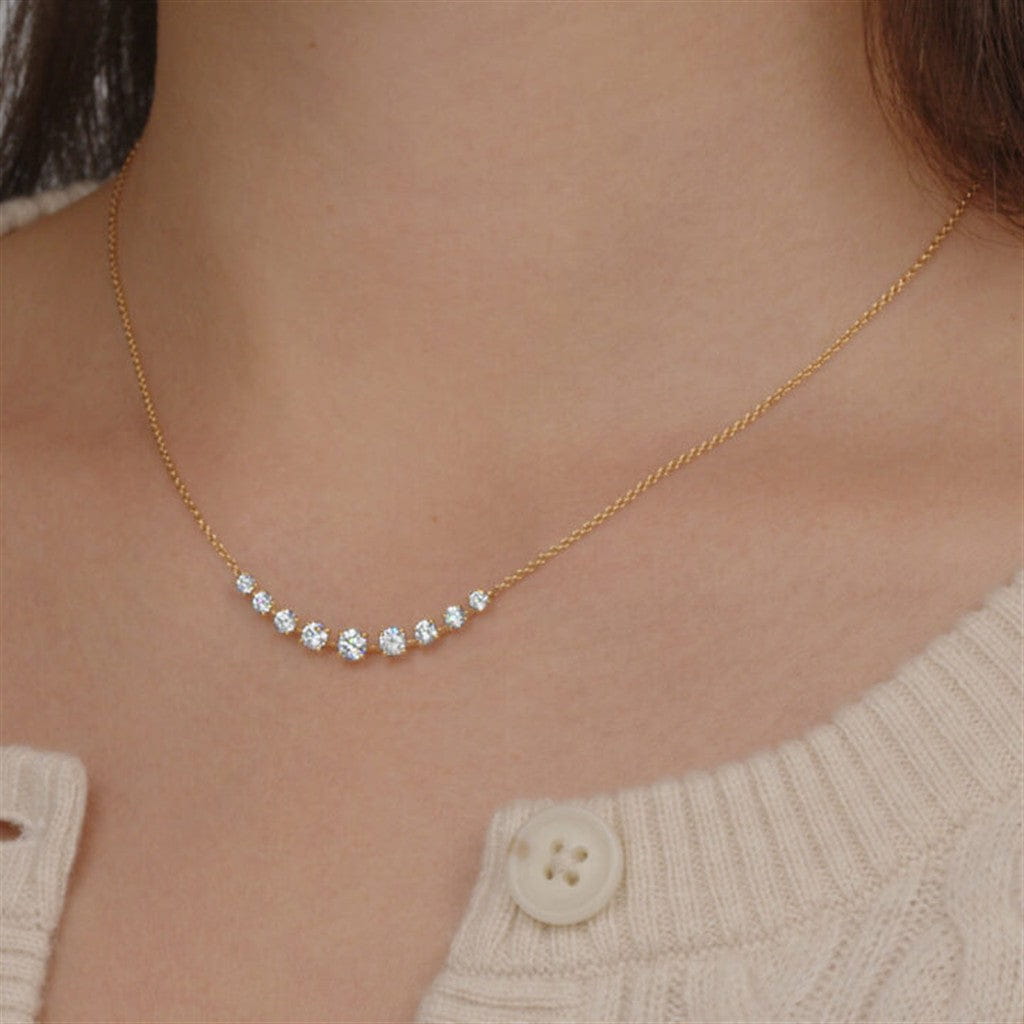 Kwiat 18K Yellow Gold Kwiat Nine-Stone Demi Necklace with Diamonds Necklaces