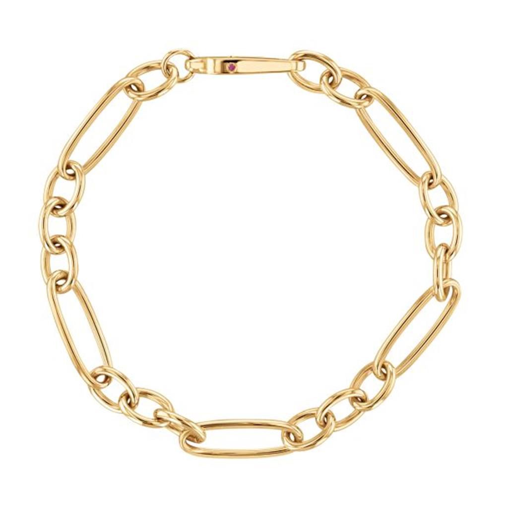 Roberto Coin 18K Yellow Gold Roberto Coin Alternating Oval Link Bracelet Bracelets - Women's