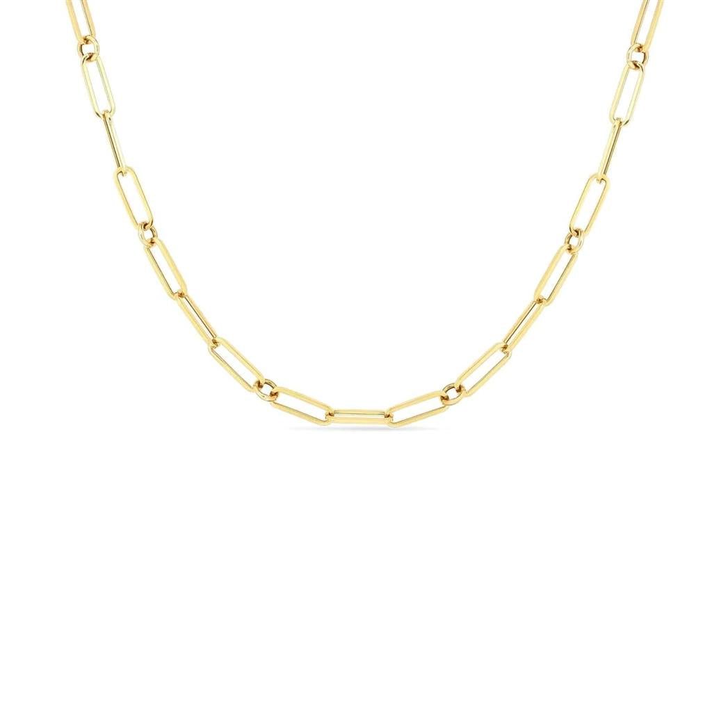 Roberto Coin 18K Yellow Gold Roberto Coin Paperclip & Round Link Chain Necklace Chains & Cords