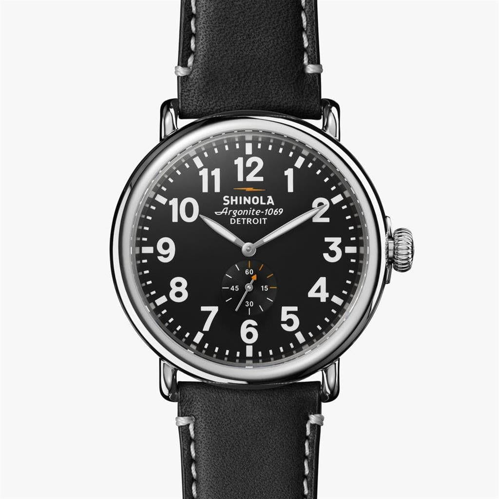 Shinola Runwell 47mm - Black Watches