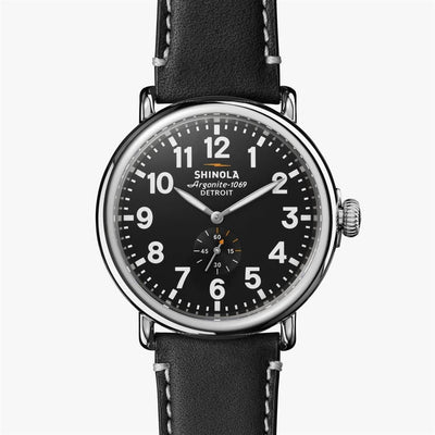 Shinola Runwell 47mm - Black Watches