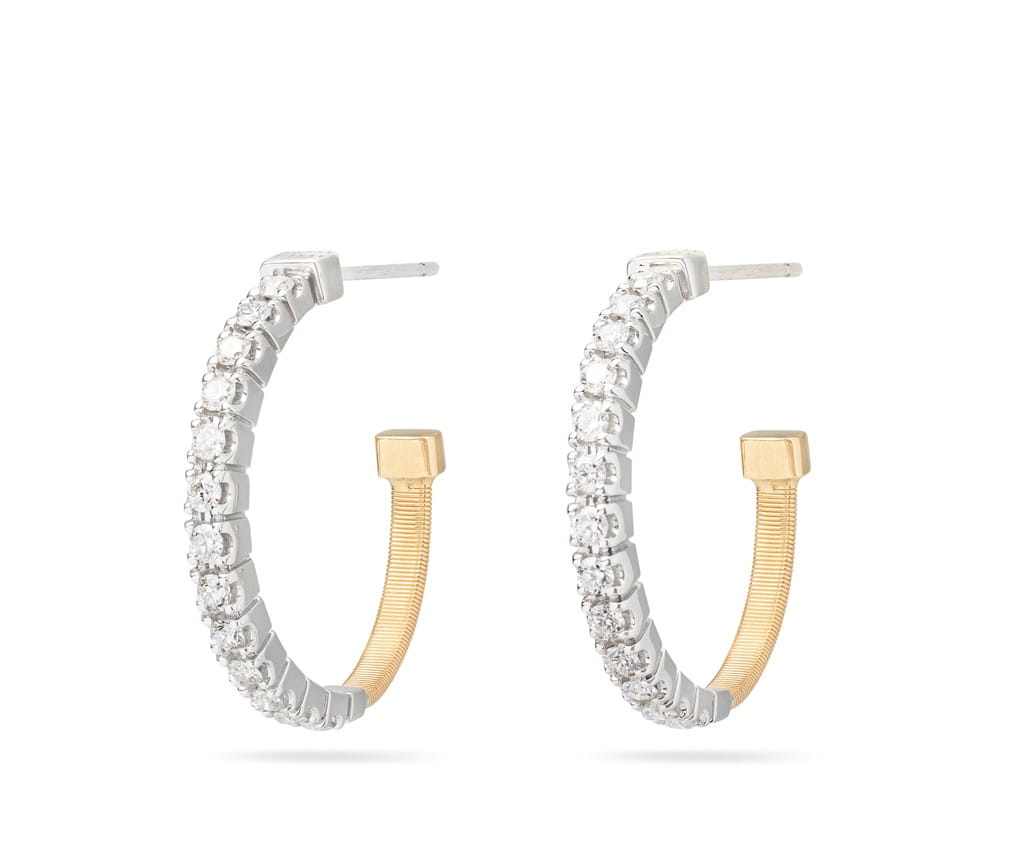 Marco Bicego 18K Yellow Gold Marco Bicego Hoop Diamond Earrings Earrings