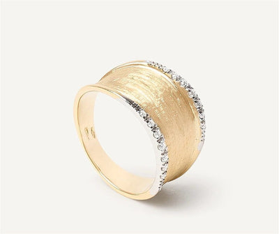 Marco Bicego 18K Yellow Gold Marco Bicego Medium Band with Diamonds Rings - Women's