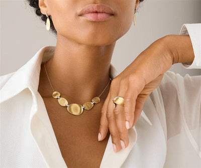Marco Bicego 18K Yellow Gold Marco Bicego "Halfie" Necklace with Diamond Accents Necklaces