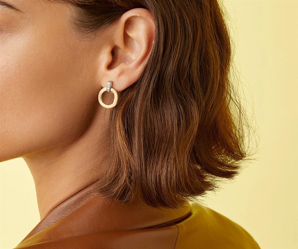 Marco Bicego 18K Yellow Gold Marco Bicego Drop Earring With Diamonds Earrings