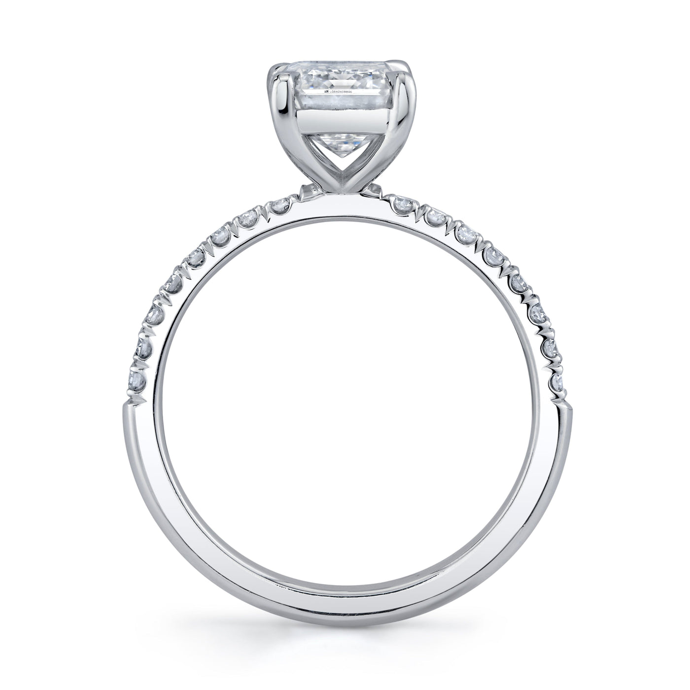Emerson Fine Jewelry 3ct Everly Emerald Cut Pave Engagement Rings