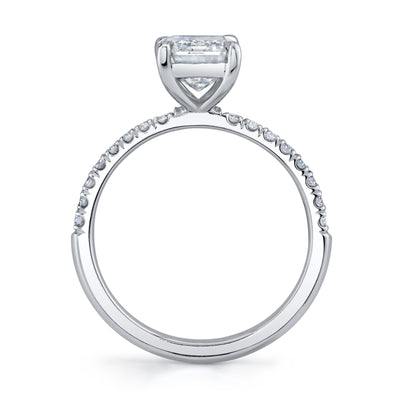 Emerson Fine Jewelry 3ct Everly Emerald Cut Pave Engagement Rings