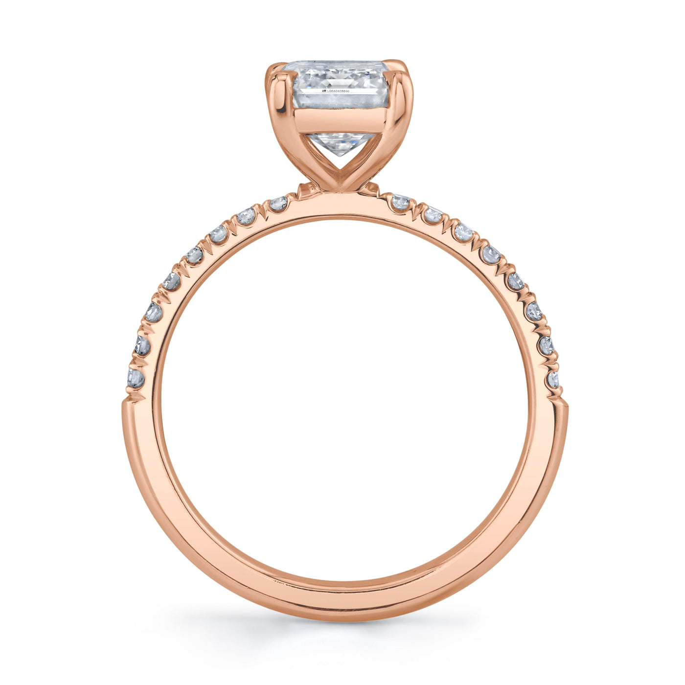 Emerson Fine Jewelry 3ct Everly Emerald Cut Pave Engagement Rings