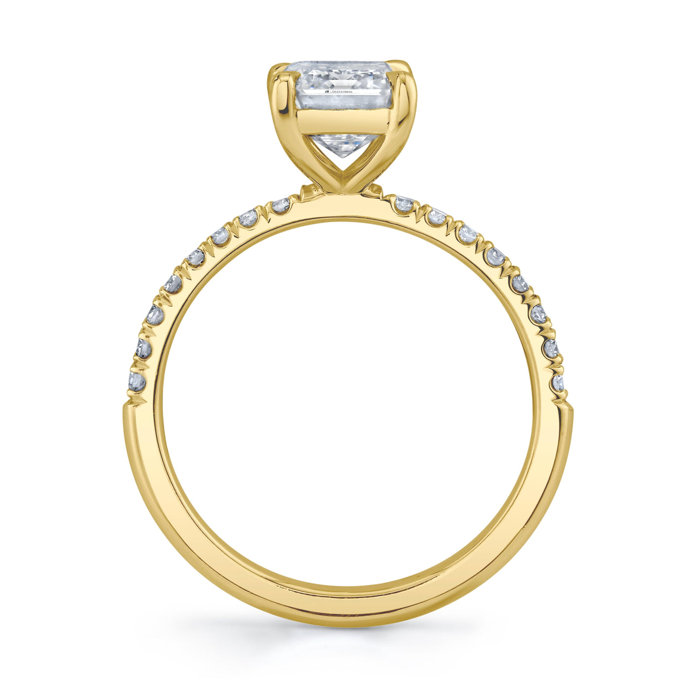 Emerson Fine Jewelry 3ct Everly Emerald Cut Pave Engagement Rings