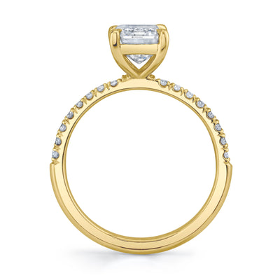 Emerson Fine Jewelry 3ct Everly Emerald Cut Pave Engagement Rings