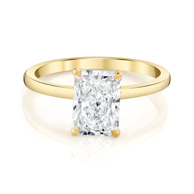 Emerson Fine Jewelry **2ct Everly Radiant Classic Engagement Rings 18K Yellow Gold / 2ct Radiant Cut Lab Grown Diamond - F in Color - VVS in Clarity - Excellent