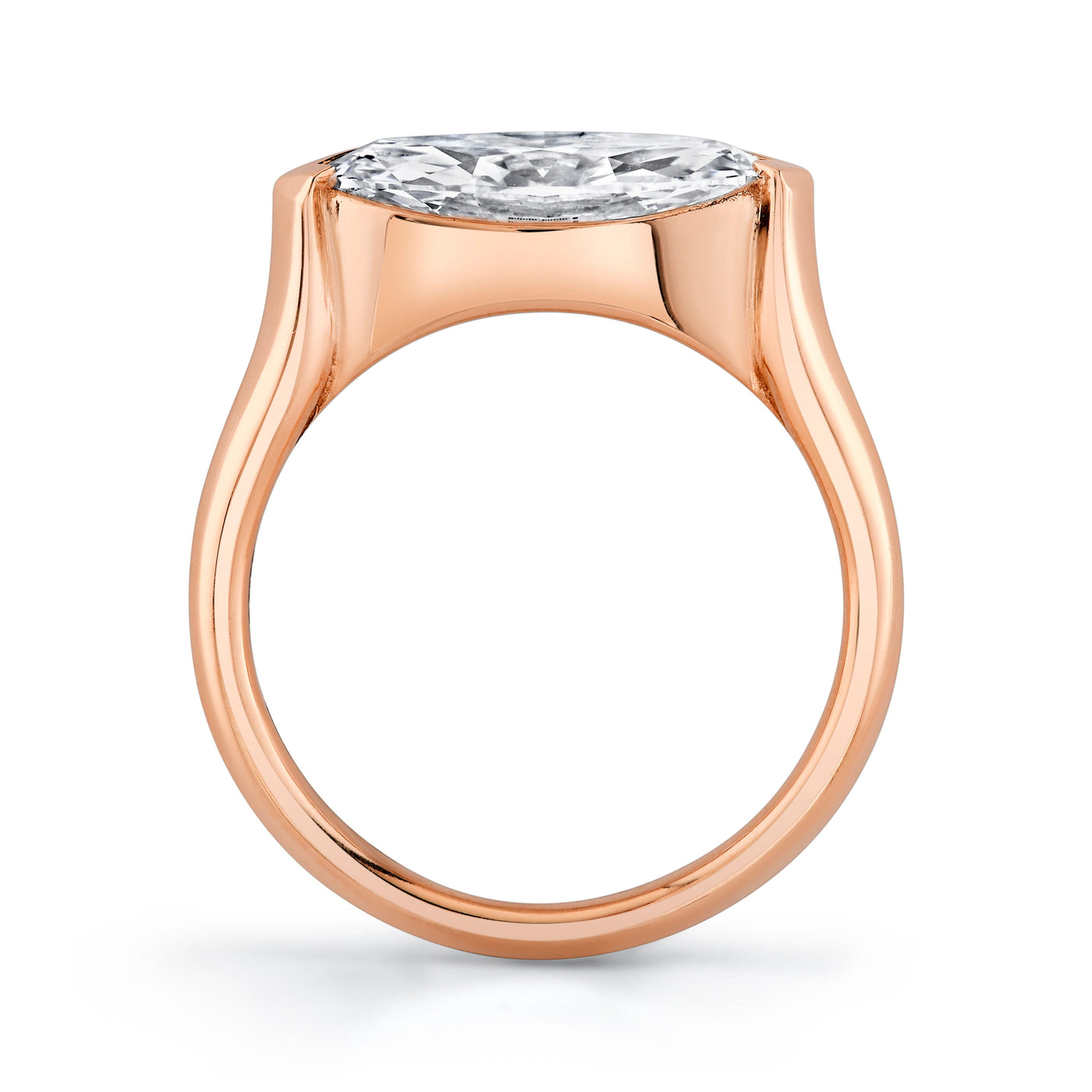 Emerson Fine Jewelry 2.5ct Open Bezel East-West Marquise Engagement Rings