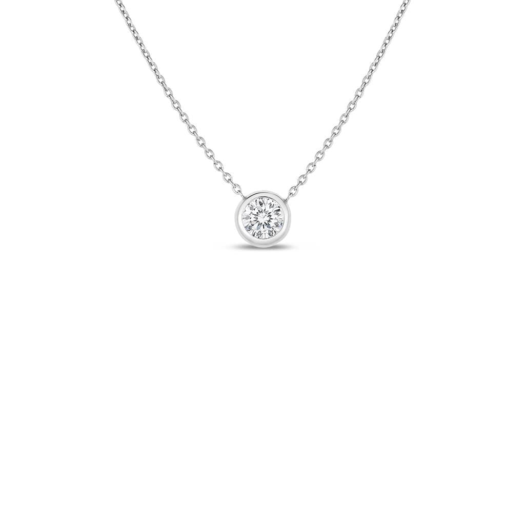 Roberto Coin 18K White Gold Roberto Coin Diamond Station Necklace Necklaces