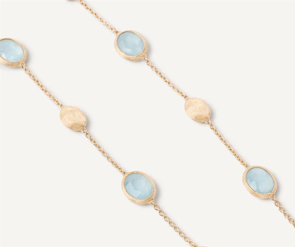 Marco Bicego 18K Yellow Gold Marco Bicego Aquamarine Necklace Necklaces
