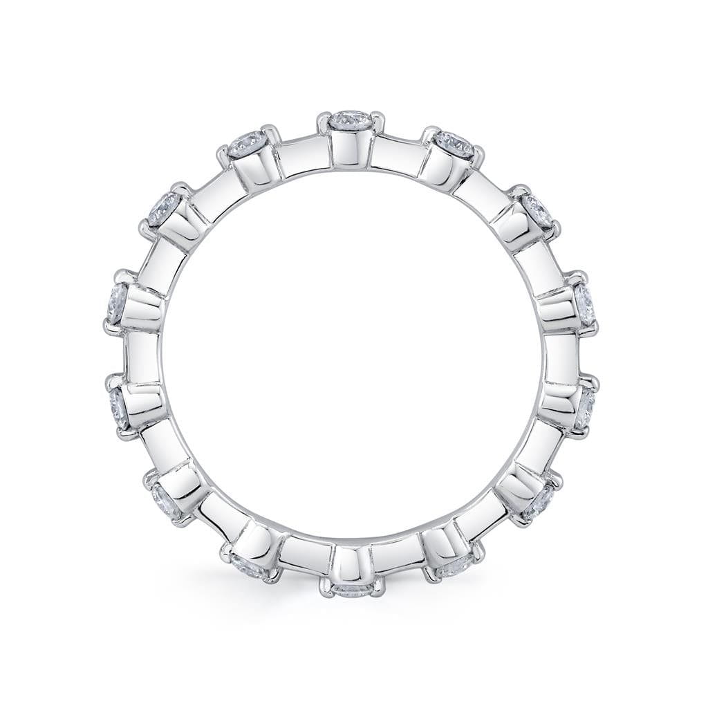 Emerson Fine Jewelry Platinum Nova Station Full Eternity Band Rings - Women's