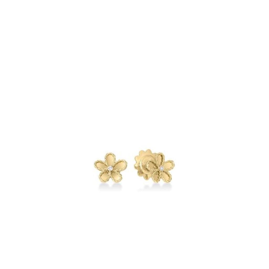 Roberto Coin 18K Yellow Gold Roberto Coin Jasmine Small Flower Earrings Earrings