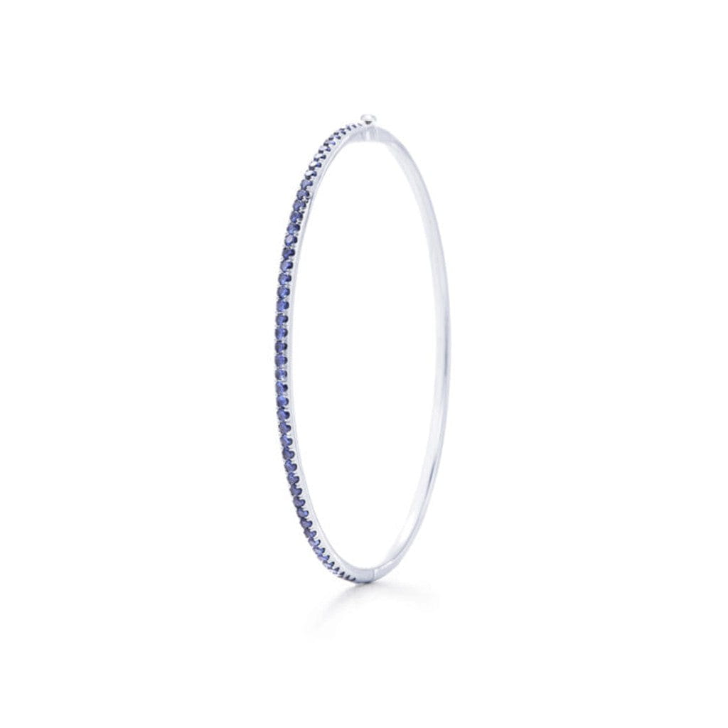 Kwiat 18K White Gold Kwiat Stackable Slim Bangle with Sapphires Bracelets - Women's