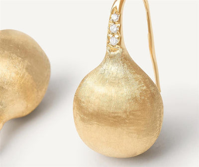 Marco Bicego 18K Yellow Gold Marco Bicego Medium Drop Earrings with Diamonds Earrings