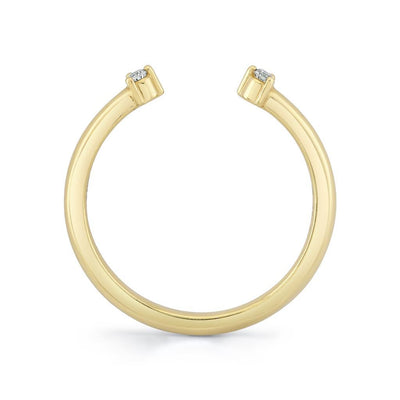 Emerson Fine Jewelry 18K Yellow Gold Violet Open Shank Band Rings - Women's