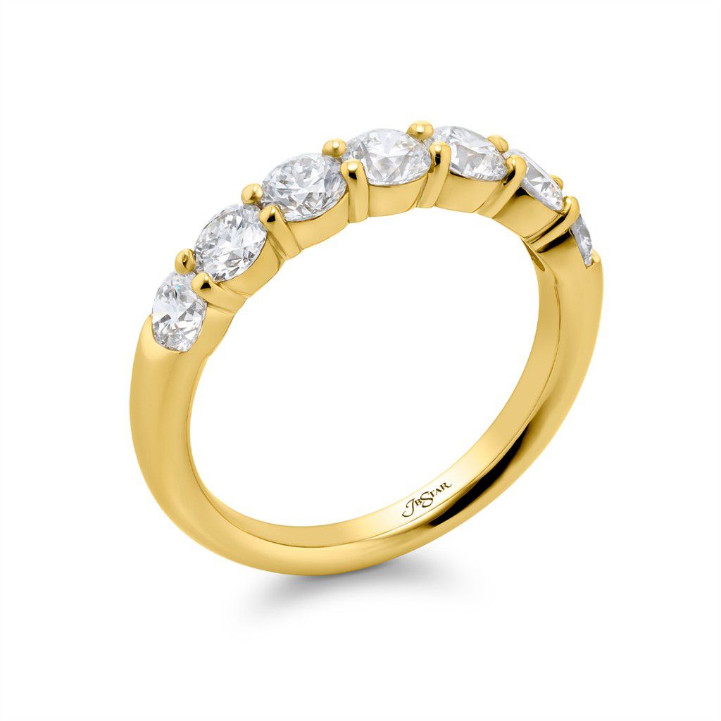 JB Star 18K Yellow Gold JB Star Round Diamond Half-Eternity Band Rings - Women's