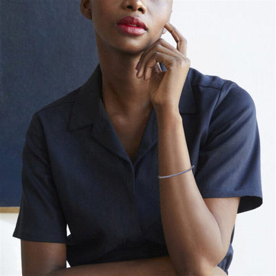 Kwiat 18K White Gold Kwiat Stackable Slim Bangle with Sapphires Bracelets - Women's