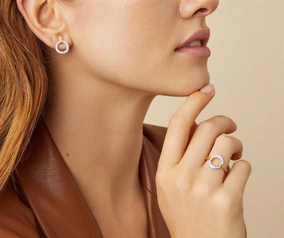 Marco Bicego 18K Yellow Gold Marco Bicego Stackable Diamond Circle Ring Rings - Women's