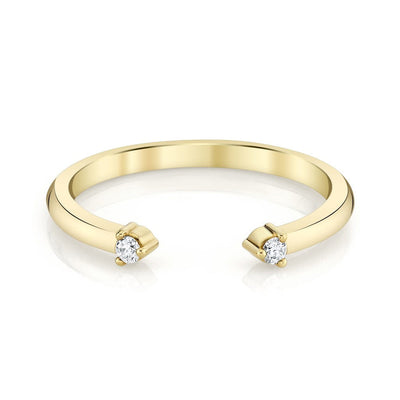 Emerson Fine Jewelry 18K Yellow Gold Violet Open Shank Band Rings - Women's