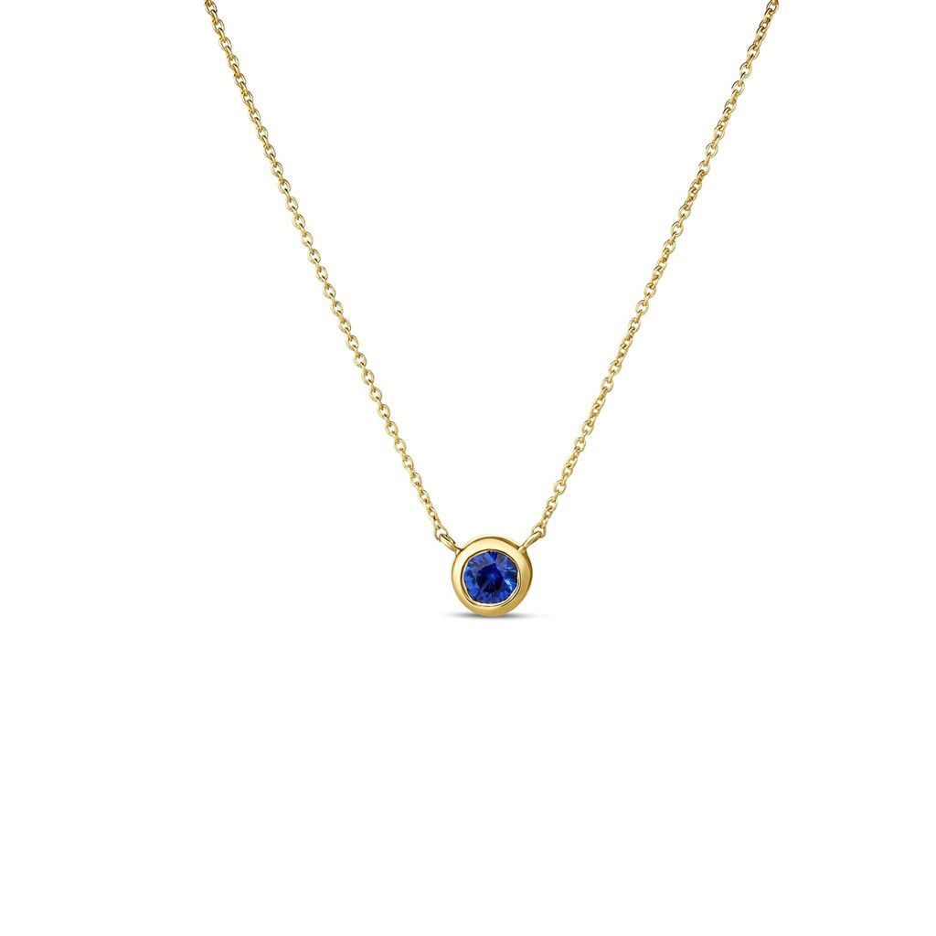 Roberto Coin 18K Yellow Gold Roberto Coin Tiny Treasures Sapphire Necklace Necklaces