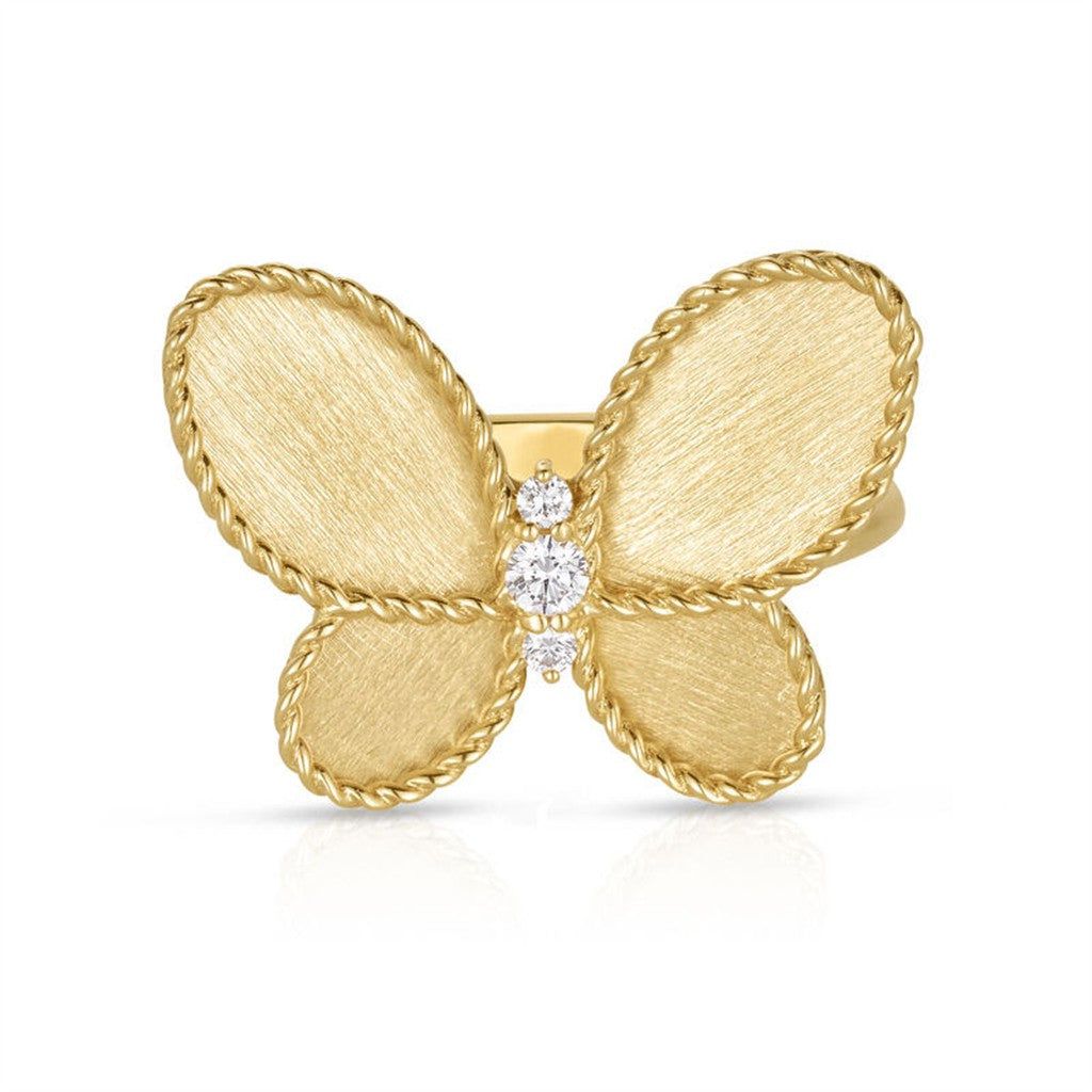 Roberto Coin 18K Yellow Gold Roberto Coin Jasmine Butterfly Ring Rings - Women's