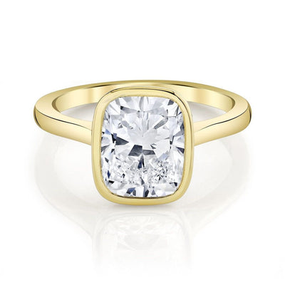 Emerson Fine Jewelry 18K Yellow Gold Rea Classic Cushion Diamond Engagement Ring Engagement Rings