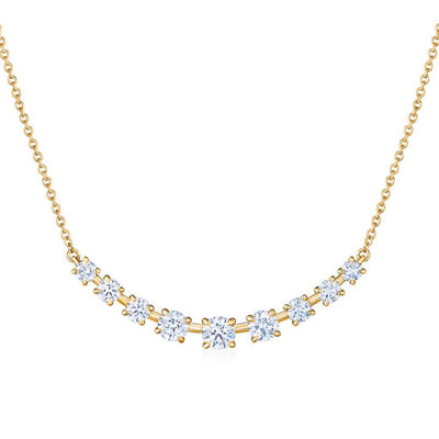 Kwiat 18K Yellow Gold Kwiat Nine-Stone Demi Necklace with Diamonds Necklaces