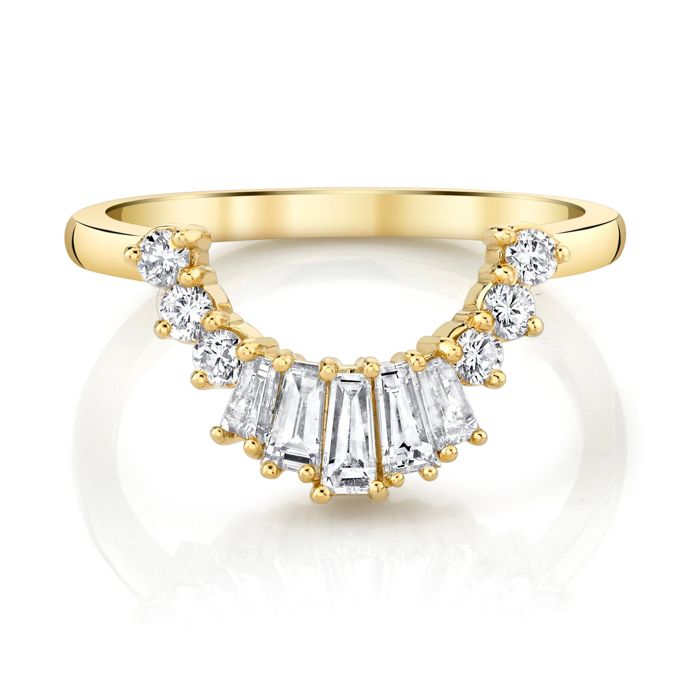 Emerson Fine Jewelry 18K Yellow Gold Hazel Diamond Crown Band Rings - Women's