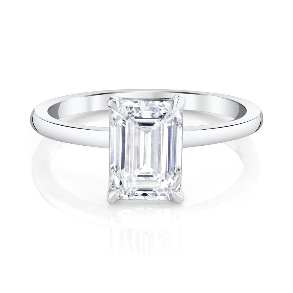 Emerson Fine Jewelry Platinum Everly Emerald Cut Classic Diamond Engagement Ring Engagement Rings