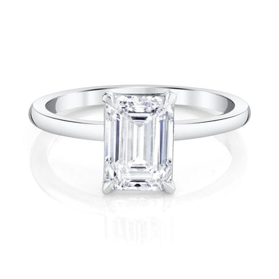 Emerson Fine Jewelry Platinum Everly Emerald Cut Classic Diamond Engagement Ring Engagement Rings