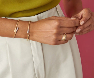Marco Bicego 18K Yellow Gold Marco Bicego Diamond Hugging Cuff Bracelets - Women's