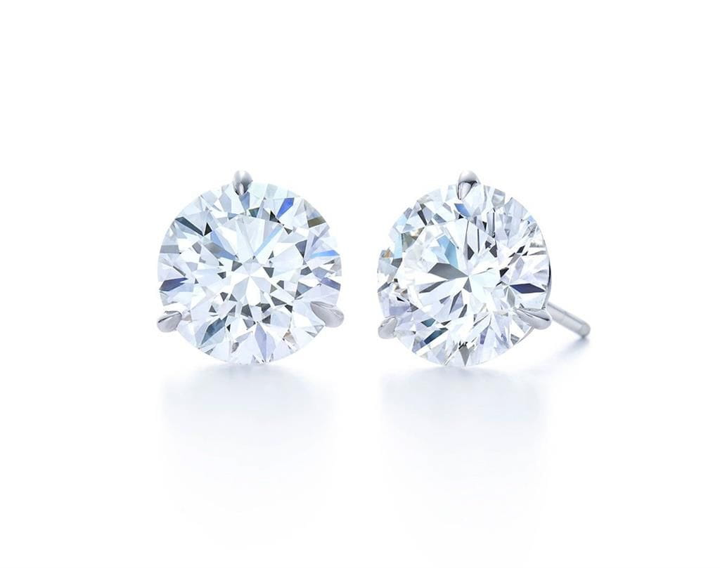 Kwiat Platinum Kwiat Round Brilliant Diamond Stud Earrings, 0.52ctw Earrings