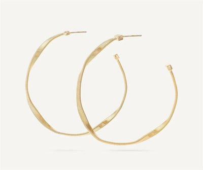 Marco Bicego 18K Yellow Gold Marco Bicego Twisted Medium Hoops Earrings