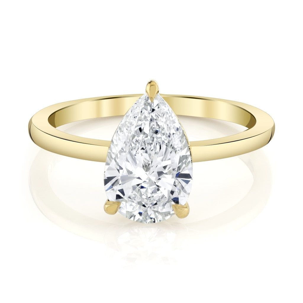 Emerson Fine Jewelry 18K Yellow Gold Everly Classic Pear Diamond Engagement Ring Engagement Rings