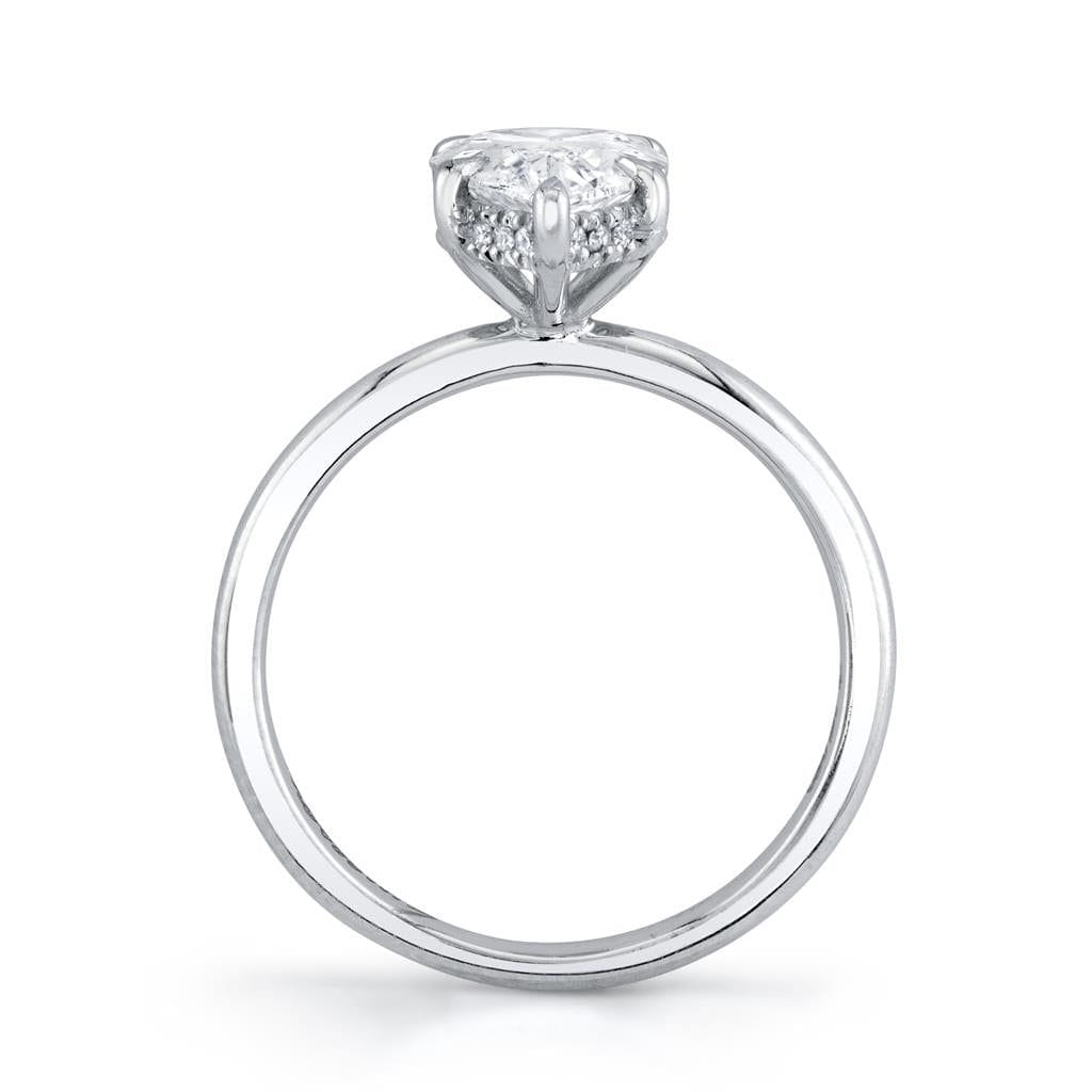 Emerson Fine Jewelry Platinum Everly Pear Hidden Halo Diamond Engagement Ring Engagement Rings
