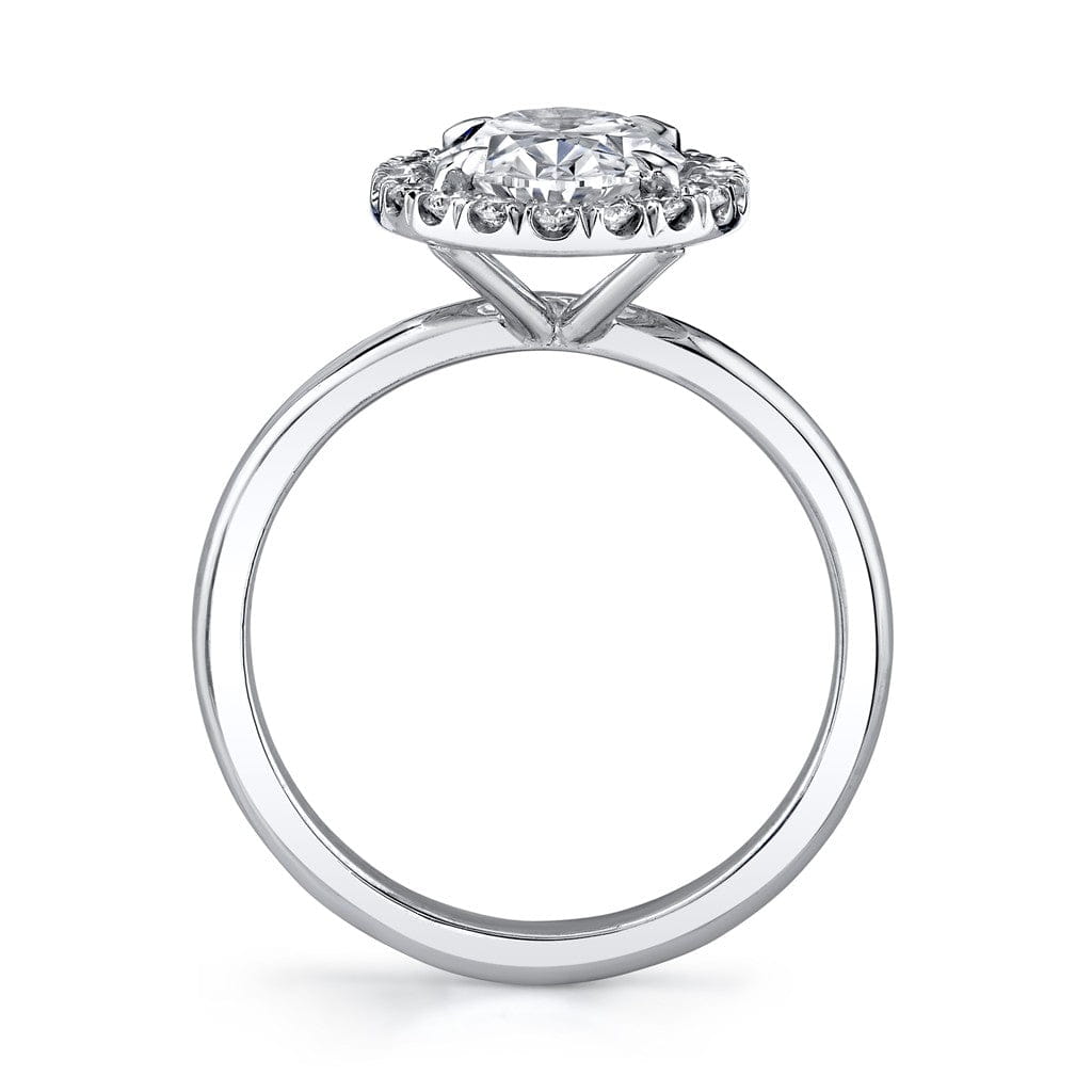 Emerson Fine Jewelry Platinum Ella Oval Halo Diamond Engagement Ring Engagement Rings