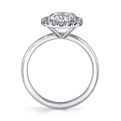 Emerson Fine Jewelry Platinum Ella Oval Halo Diamond Engagement Ring Engagement Rings
