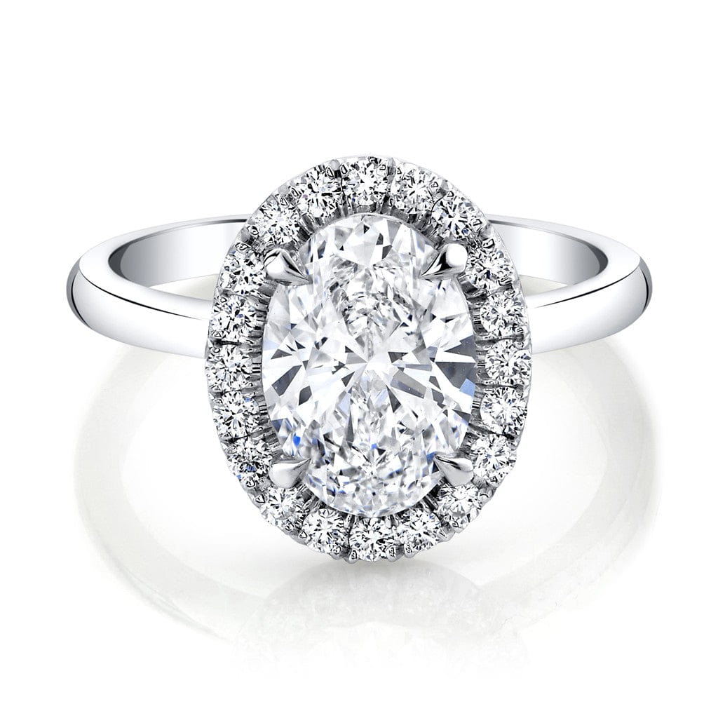 Emerson Fine Jewelry Platinum Ella Oval Halo Diamond Engagement Ring Engagement Rings