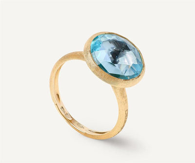 Marco Bicego 18K Yellow Gold Marco Bicego Medium Blue Topaz Ring Rings - Women's